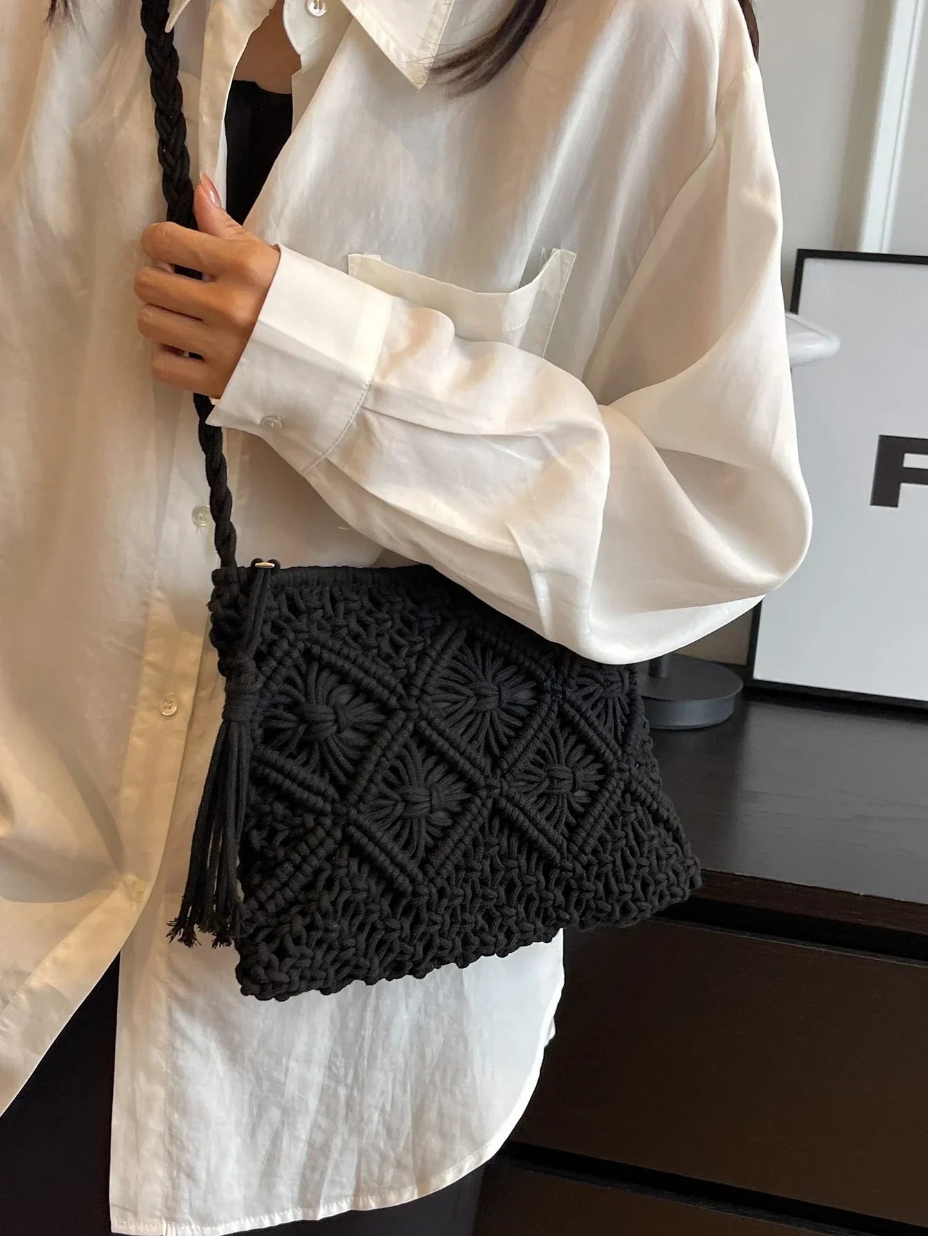 Vera™ | BOLSO DE MACRAMÉ TRENZADO