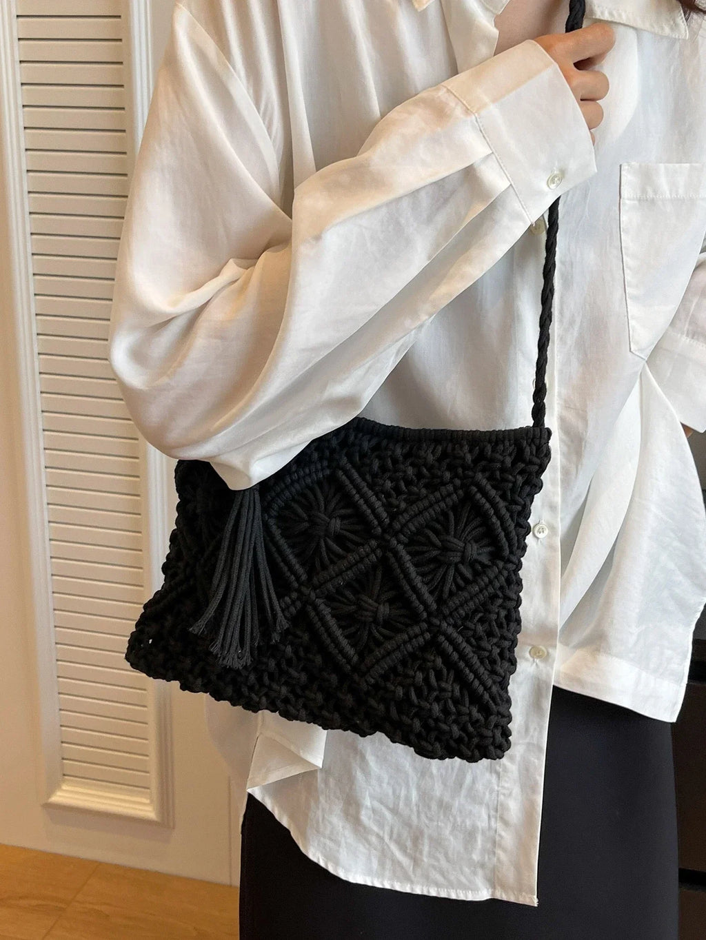 Vera™ | BOLSO DE MACRAMÉ TRENZADO