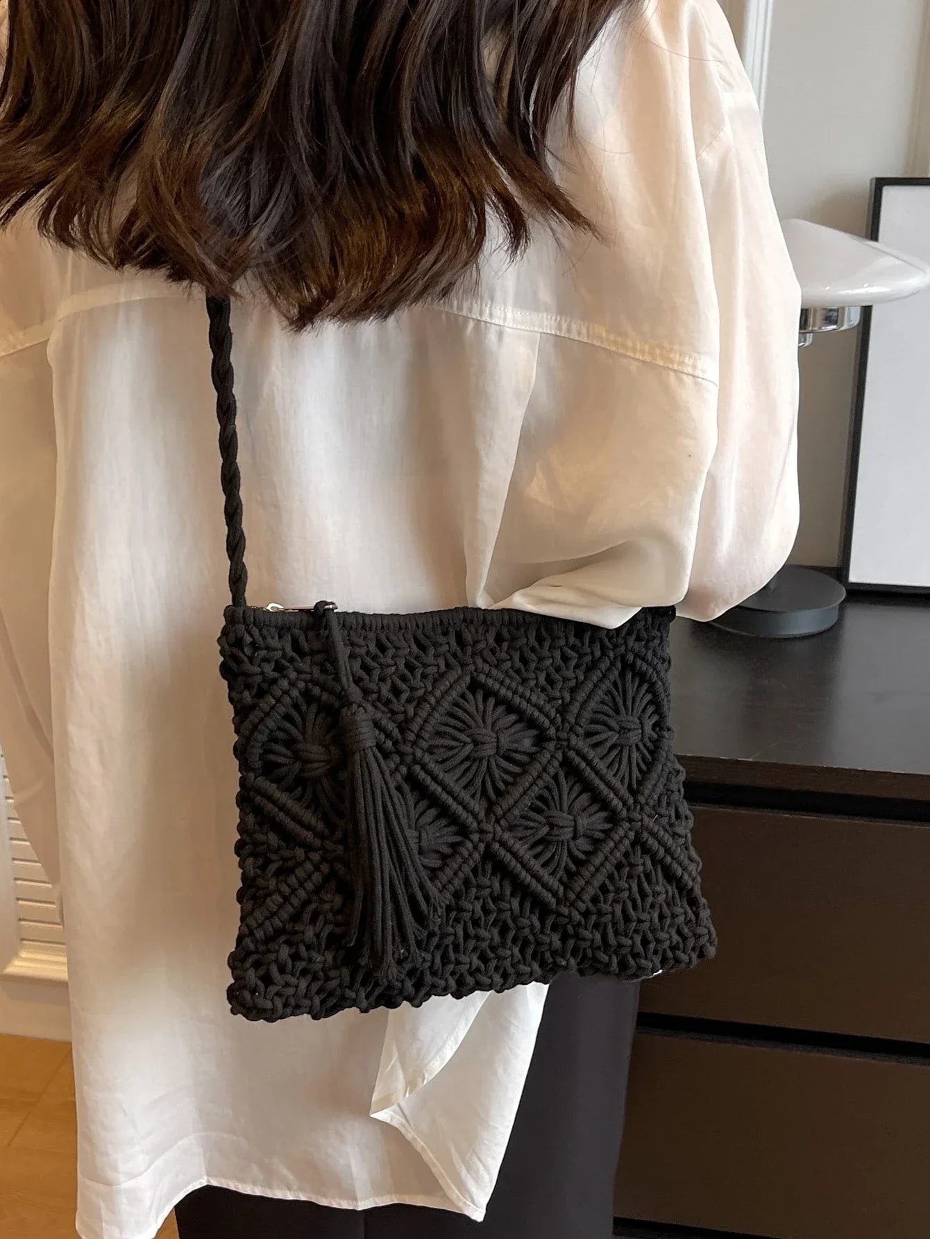 Vera™ | BOLSO DE MACRAMÉ TRENZADO