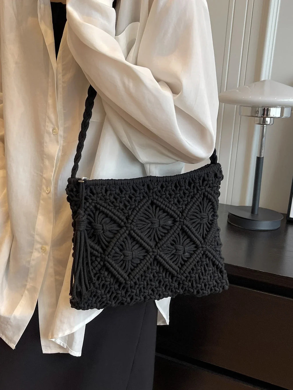 Vera™ | BOLSO DE MACRAMÉ TRENZADO