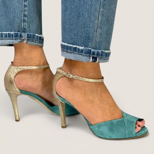 Alicia™ | SANDALIA PEEP TOE CON PULSERA
