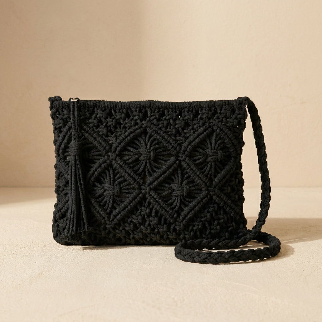 Vera – Bolso trenzado de macramé