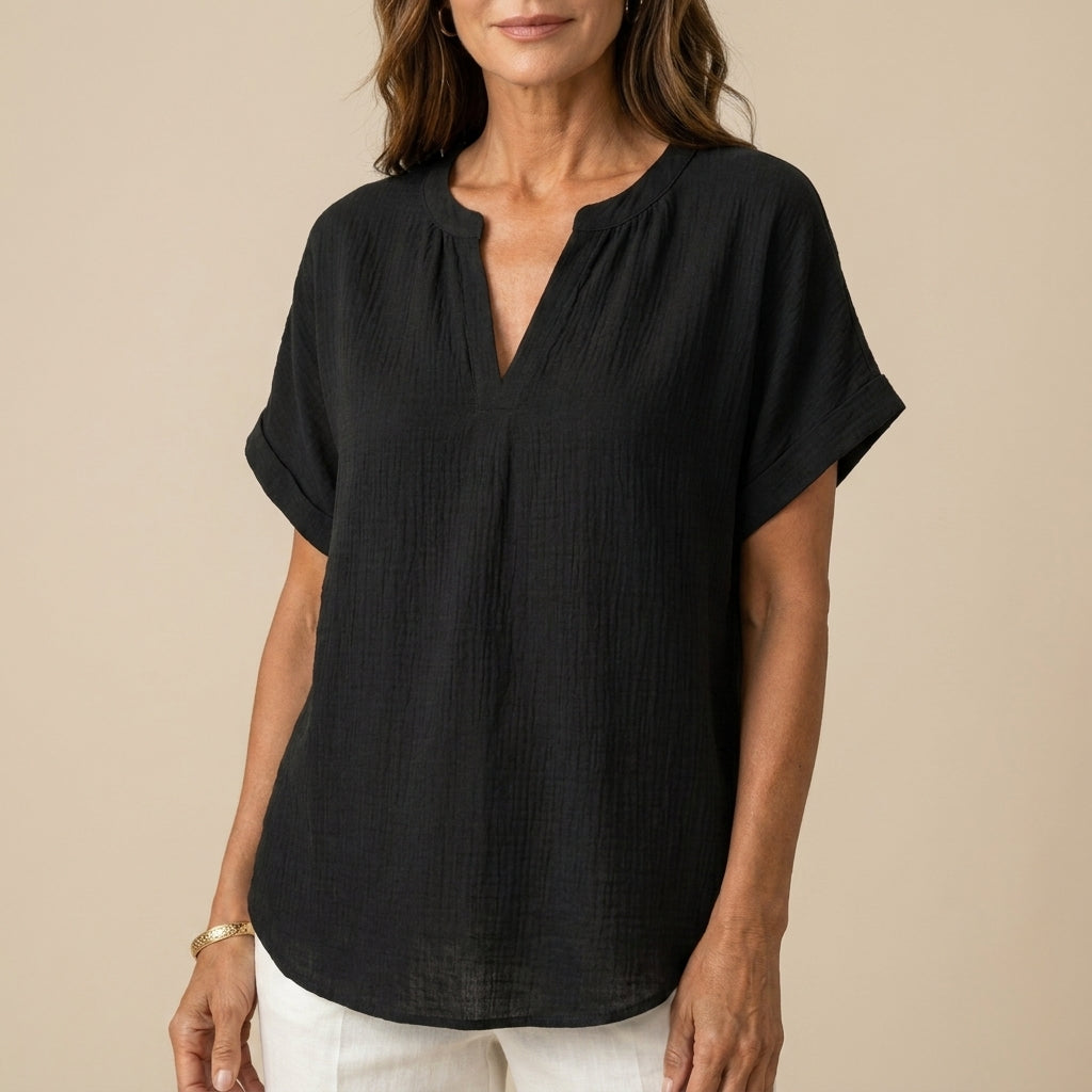 Natalia – Blusa fresca de algodón